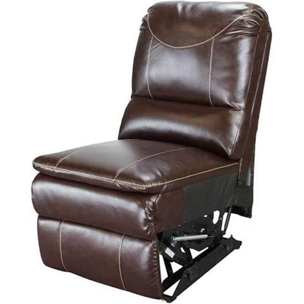 Chocolate Armless Recliner Sofa W599