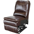 Chocolate Armless Recliner Sofa W599