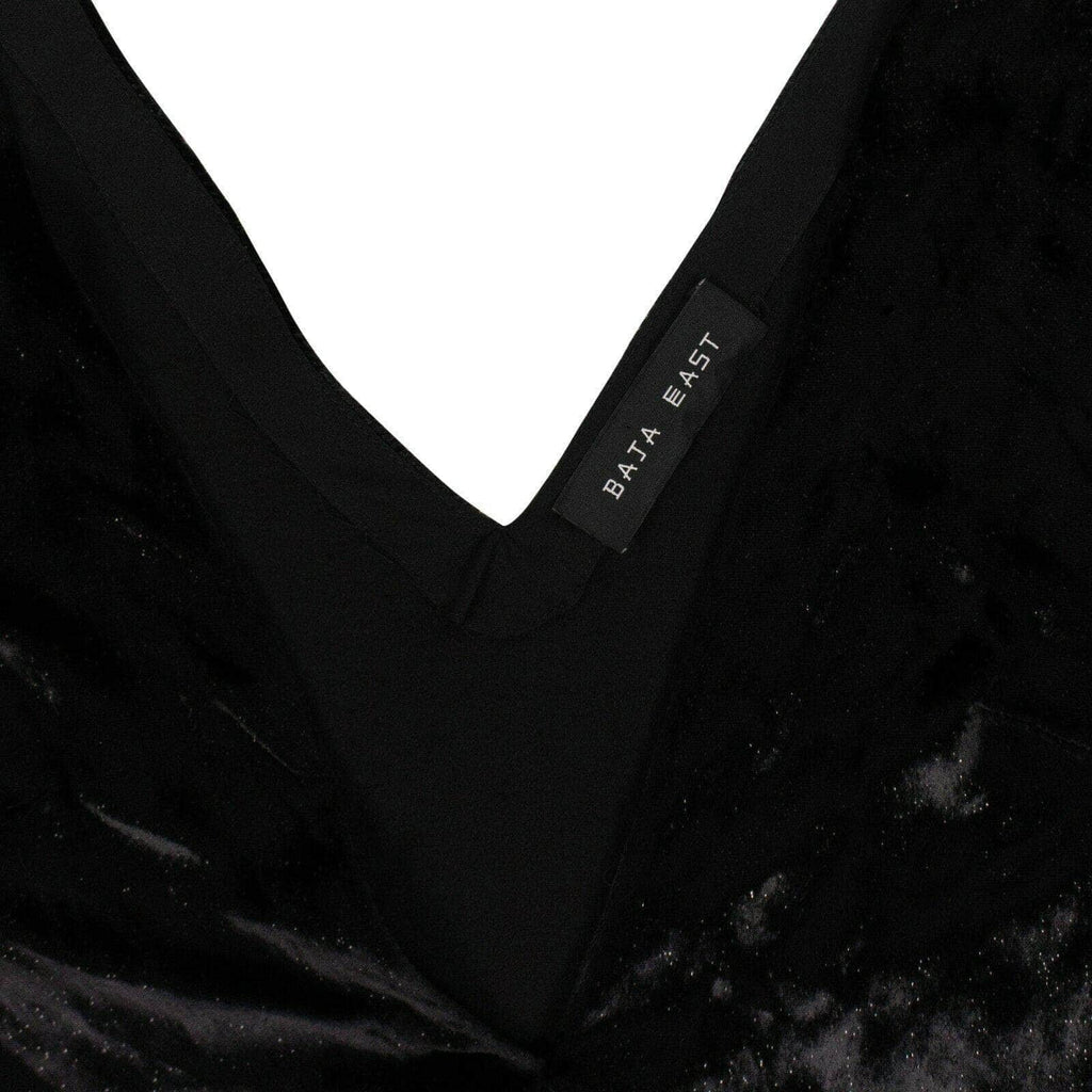 Black Velvet Cold Shoulder Shirt Z965281