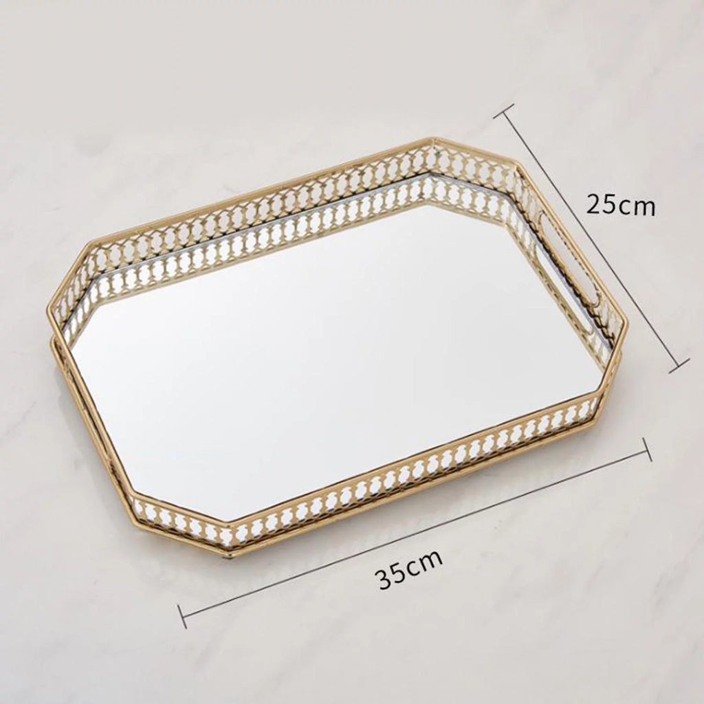 Gold Mirror Tray V685