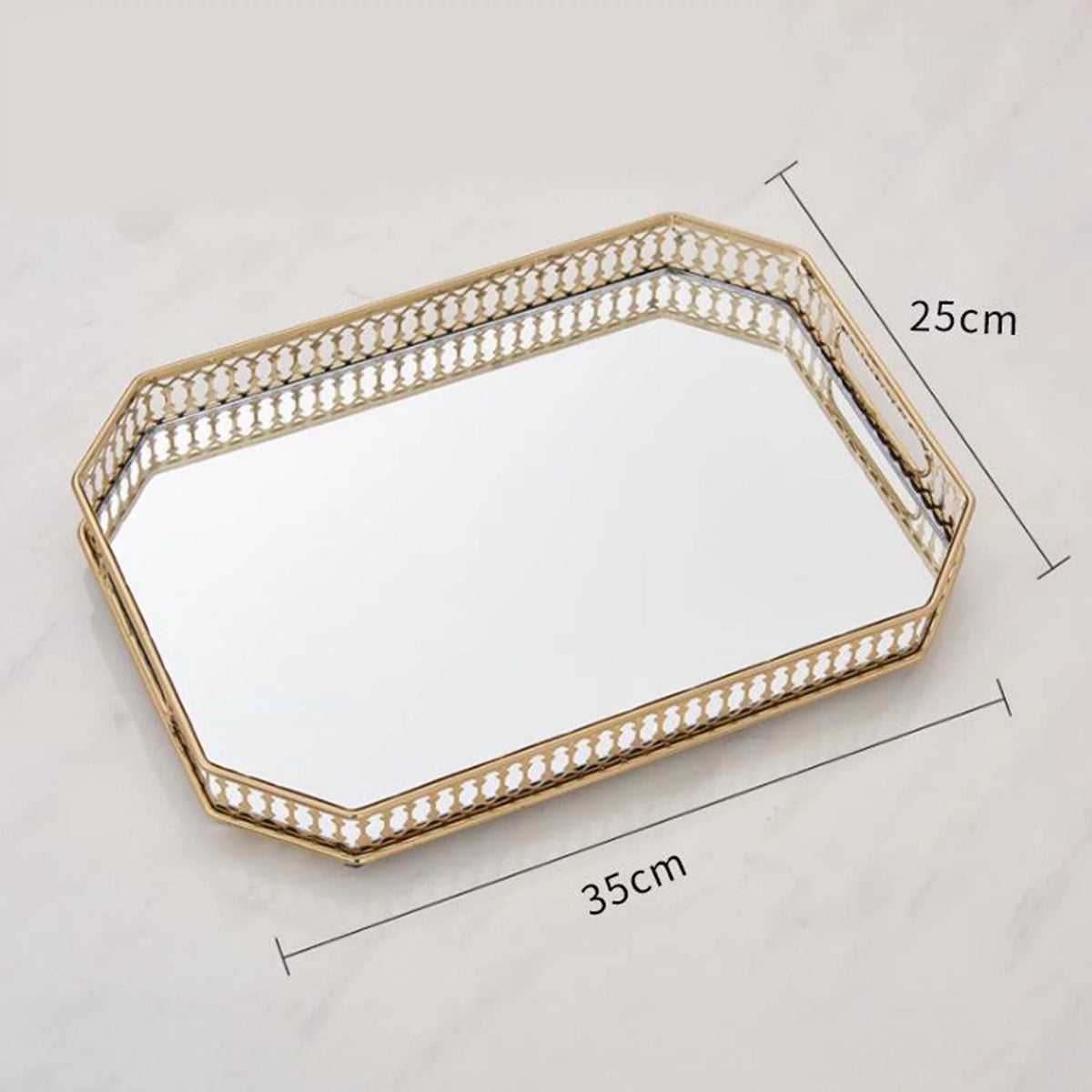 Gold Mirror Tray V685