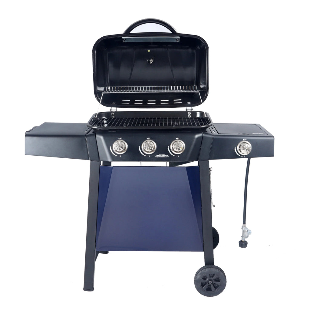 4 Burner Propane Gas Grill with Side Burner H607