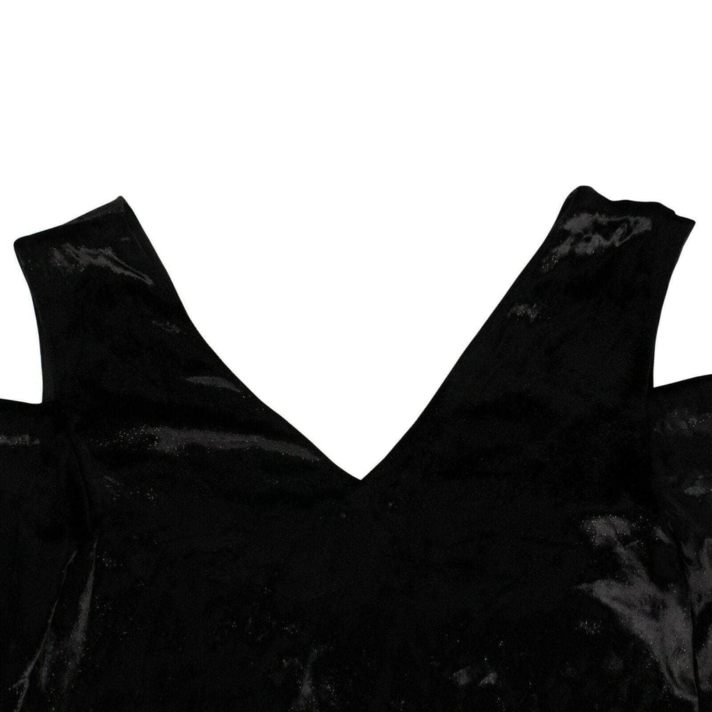 Black Velvet Cold Shoulder Shirt Z965281