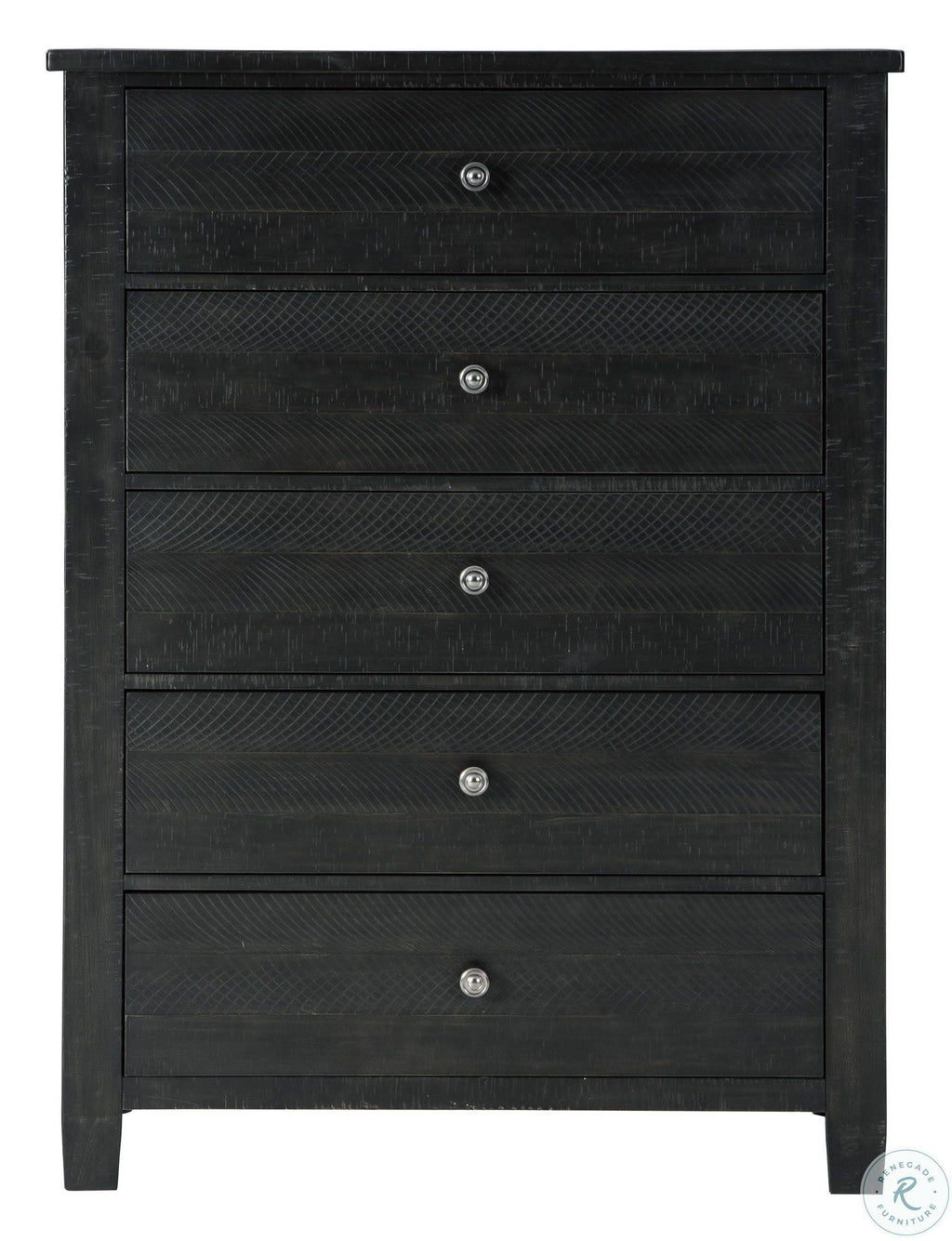 Black Five Drawer Chest H346334