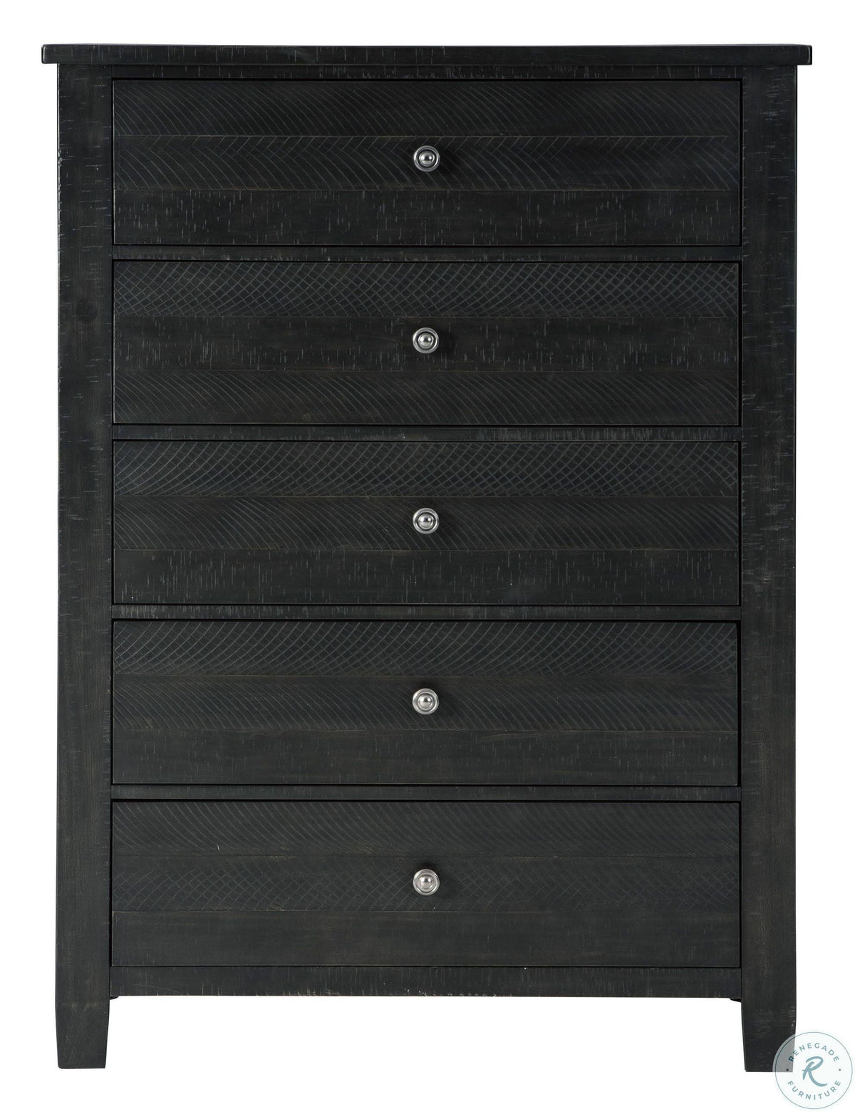 Black Five Drawer Chest H346334