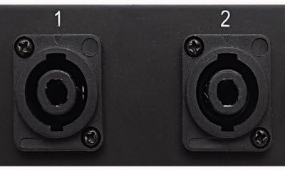 Two 8 Channel Speakon Compatible Rack Case Panel Mount 1 RU Space Unit X4241