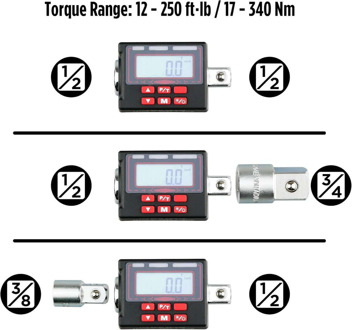 3/8-Inch Digital Torque Adapter I952