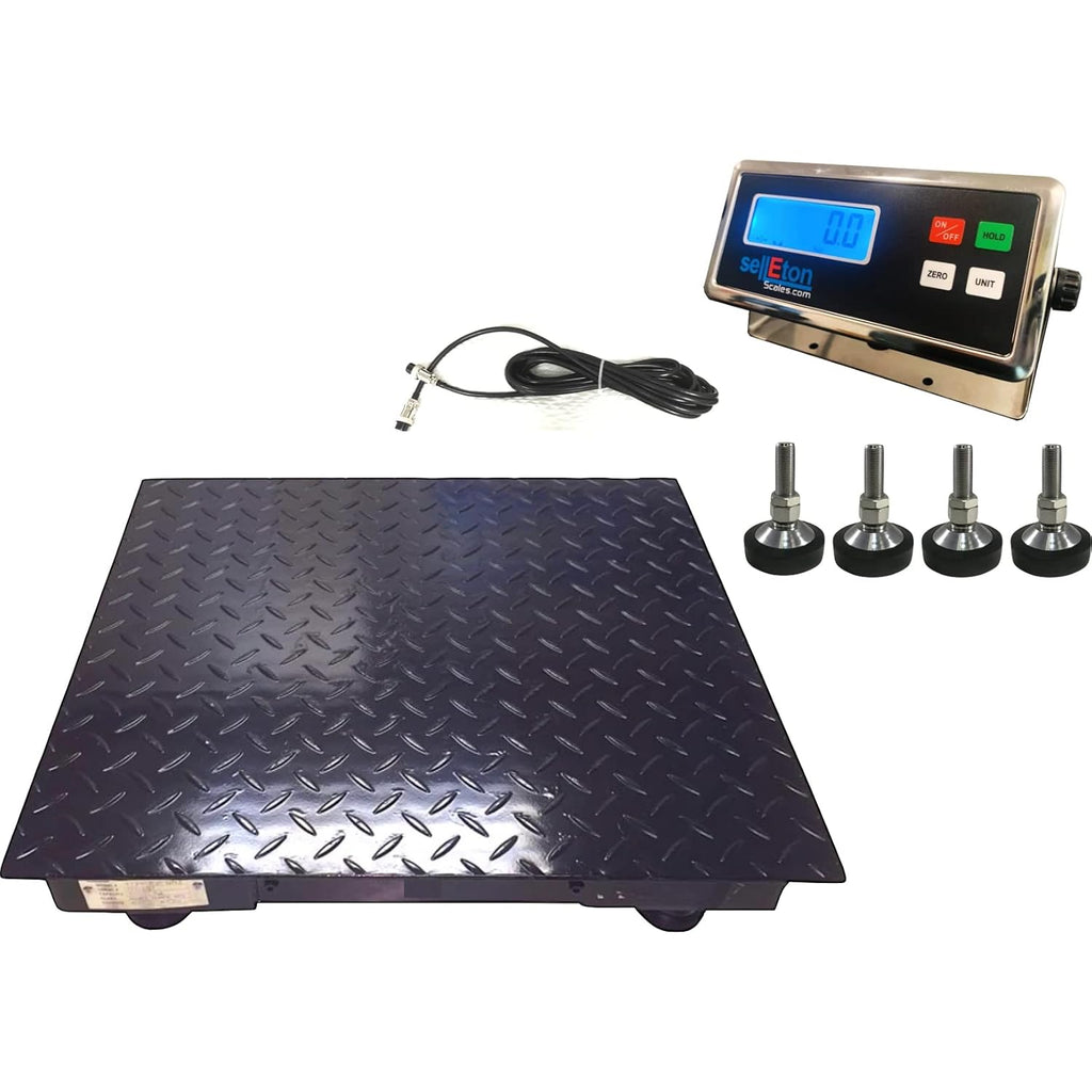24”x24” Non-NTEP Floor Scales with Digital Indicator, 5000 lbs x 1 lb Q500548