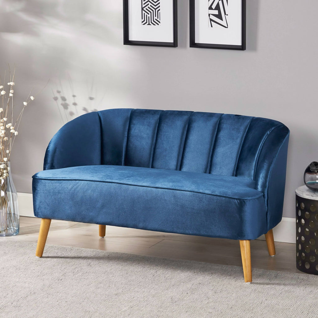 Modern Velvet Settee M8087