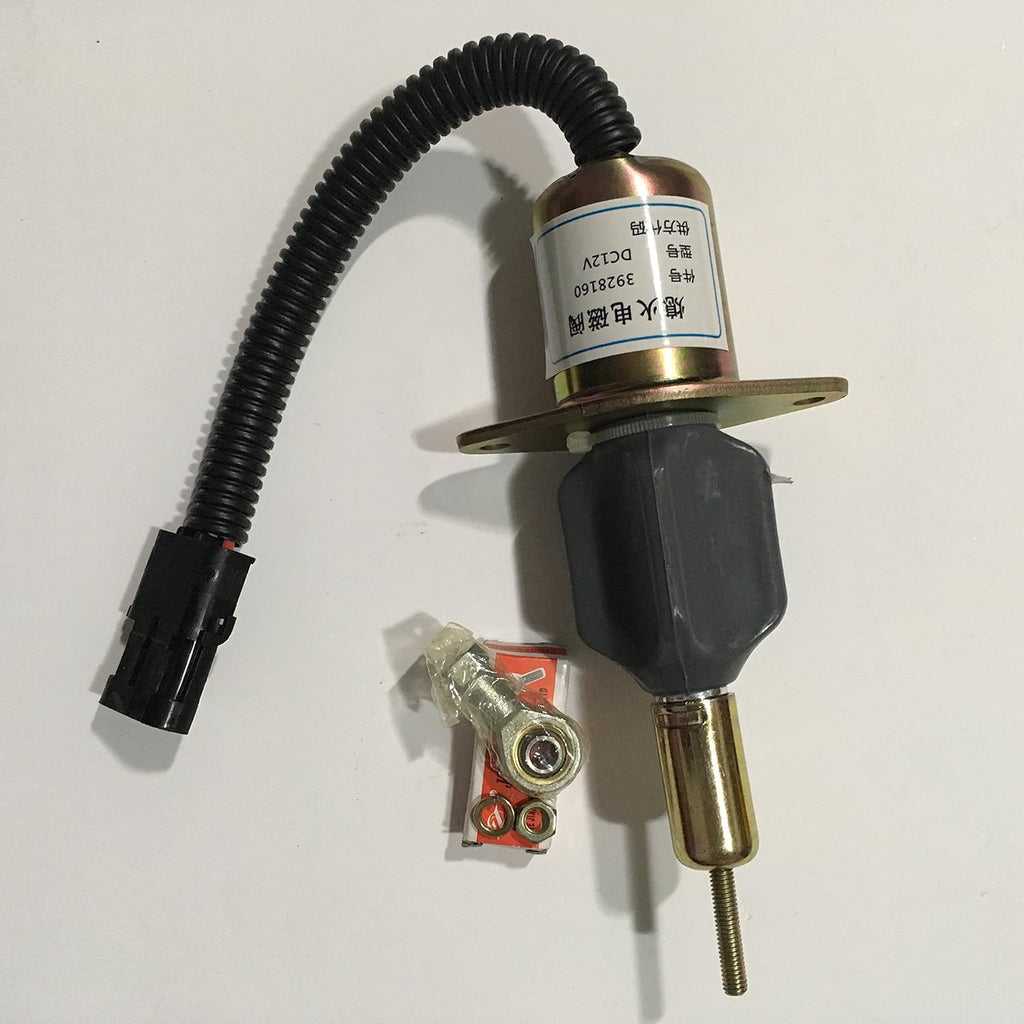 12V Shutdown Solenoid for Cummins 6CTA 8.3L Engine, Pack of 2 E432710