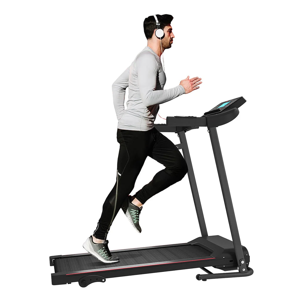 Foldable Treadmill with Incline 220lbs Black E2589