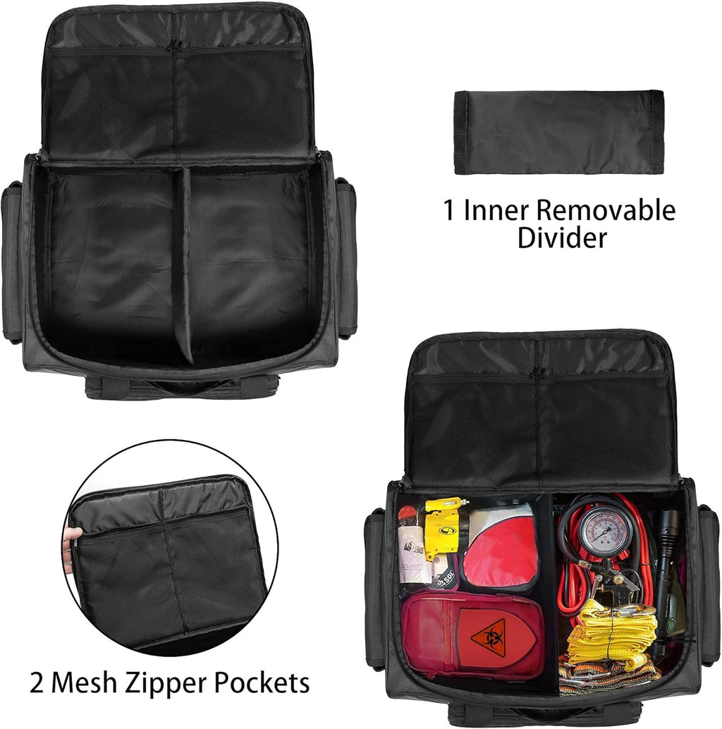 Black Underseat Truck Storage Organizer with Detachable Divider G38846