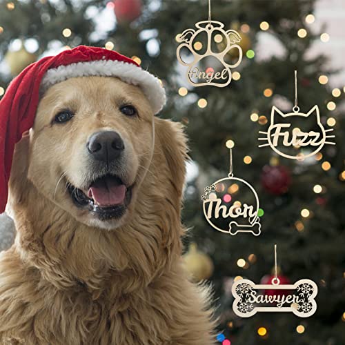Wooden Dog Christmas Ornament U68432