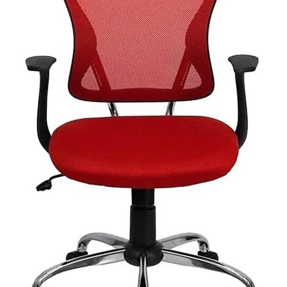 Red Mesh Office Chair M441