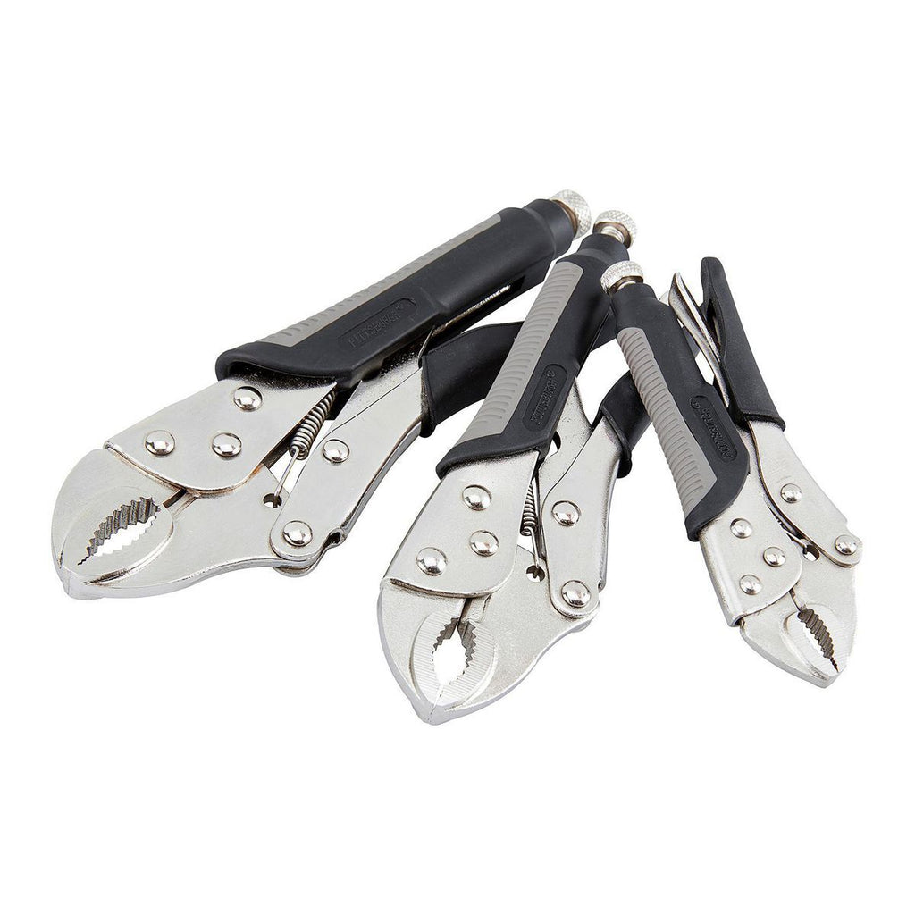 3 Piece Curved Jaw Locking Pliers Set A985250