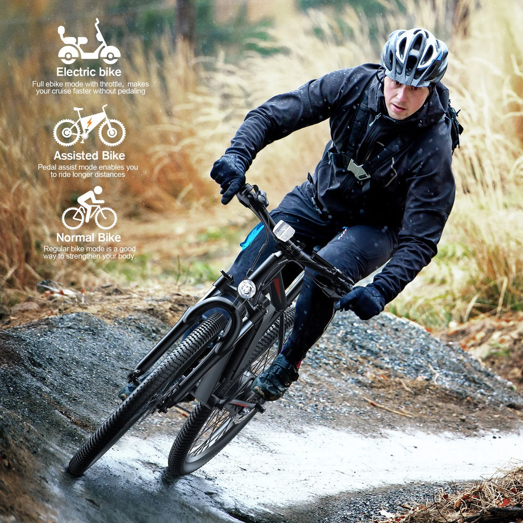 Electric Bike 26 350W 36V 374.4WH Shimano 21 Speed P730