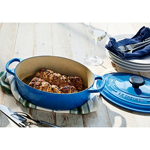 5 qt. Enameled Cast Iron Oval Dutch Oven K47616
