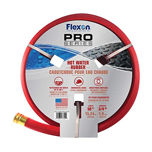 3/4-Inch x 50-Foot Heavy Duty Rubber Garden Hose C858310