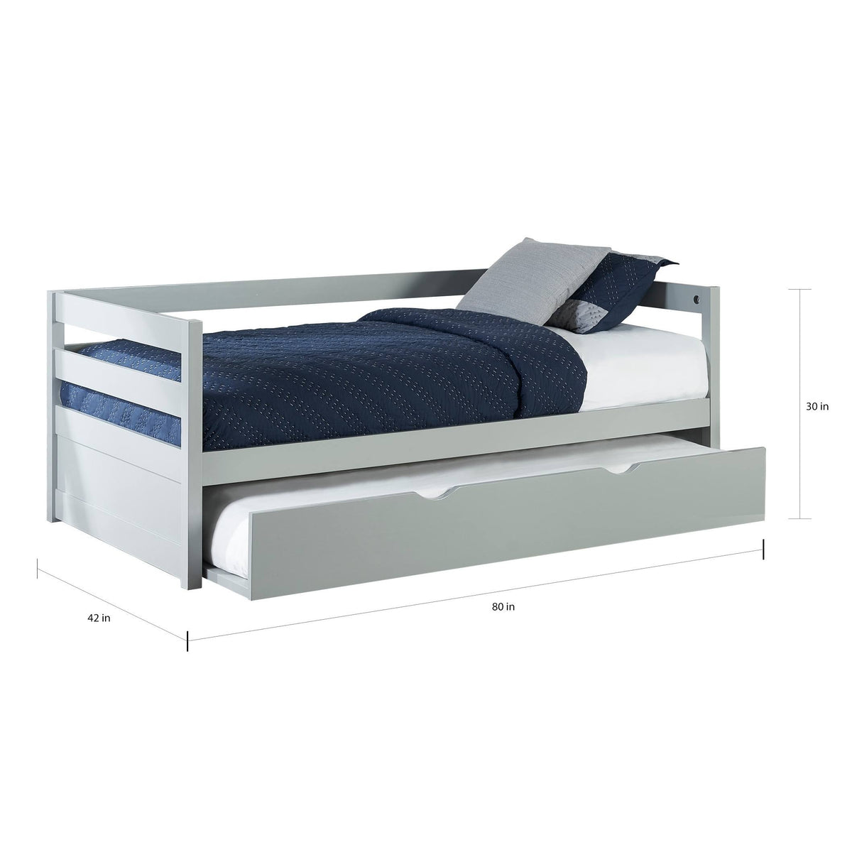 Gray Daybed with Trundle C441529
