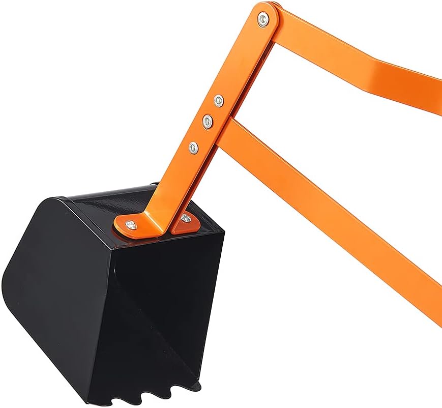 Ride On Sand Digger Excavator Toy with 8 inches Wheels and 360° Rotation Seat X442492