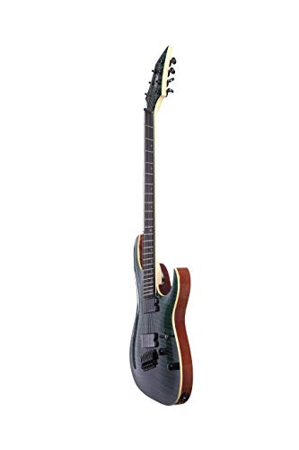Trans Green 7 String Fanfret Electric Guitar M86333