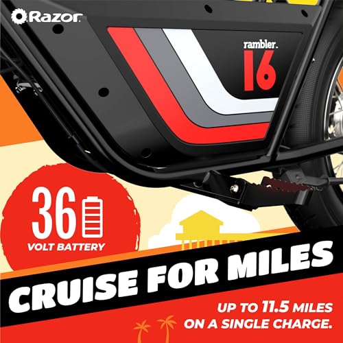 36V Electric Minibike with 15.5 MPH, 11.5 Miles Range & Helmet for Adults K47607