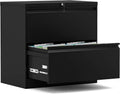 2 Drawer Locking Metal Lateral Filing Cabinet W26069