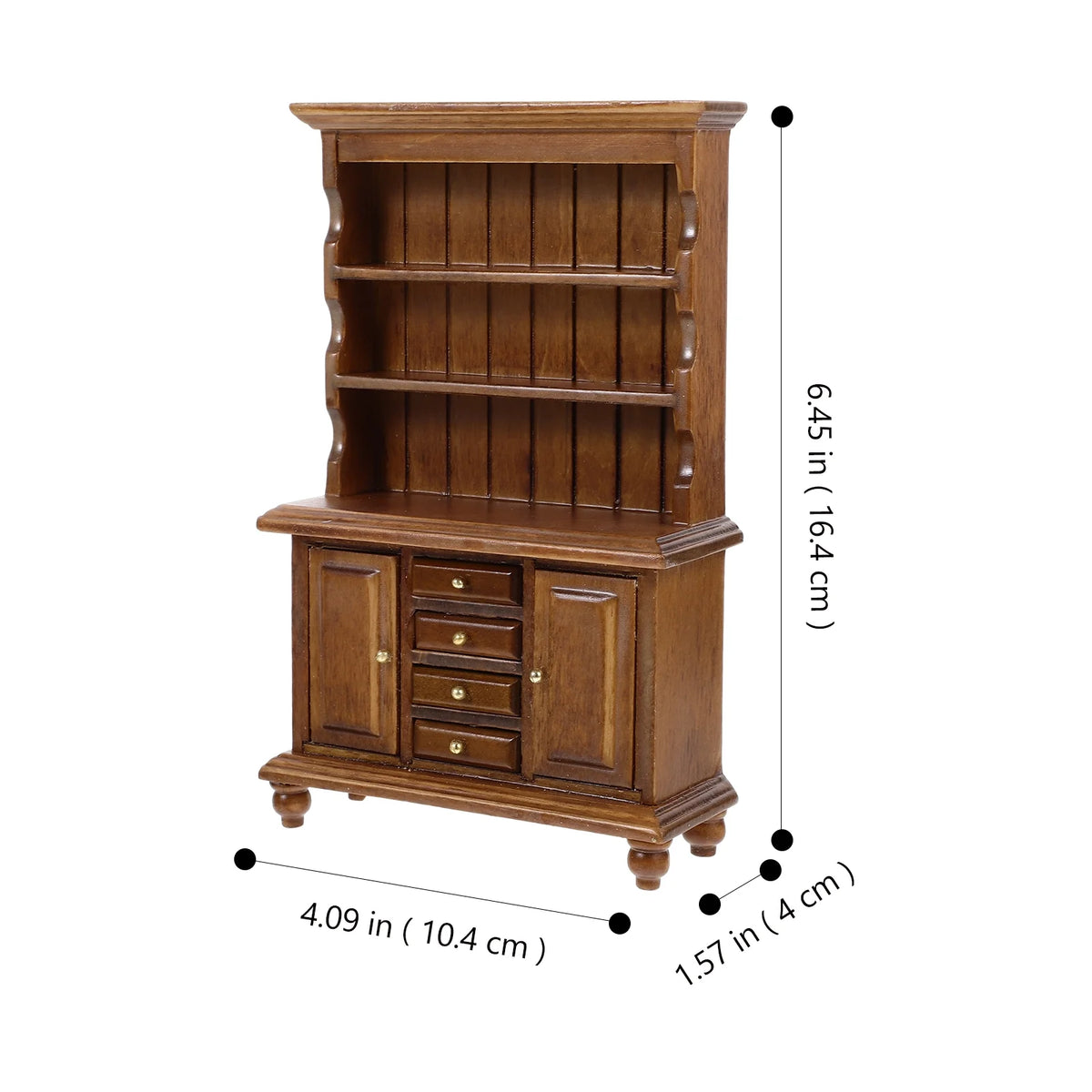 Walnut Color Miniature Bookcase Bookshelf R318