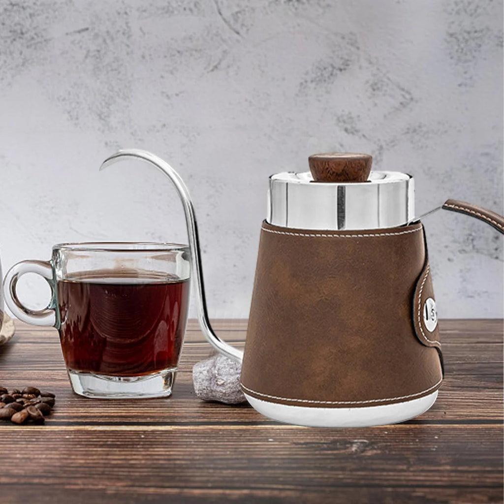 600ml Stainless Steel Gooseneck Pour over Coffee Kettle E727114