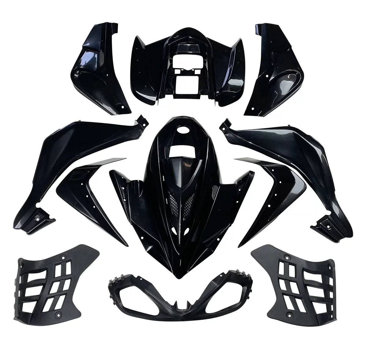 Black ATV Quad Plastic Front Rear Fender E89562