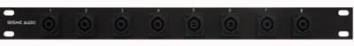 Two 8 Channel Speakon Compatible Rack Case Panel Mount 1 RU Space Unit X4241