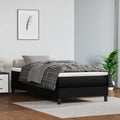 Black Faux Leather Pocket Spring Bed L216240