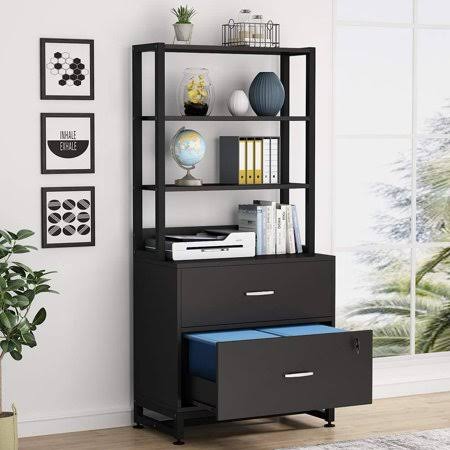 2 Drawer Lateral File Cabinet with Lock Q683