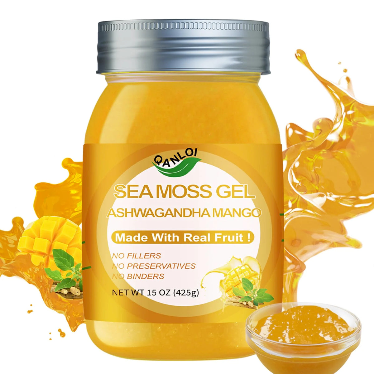Organic Sea Moss Gel Supplement 15 oz J7984