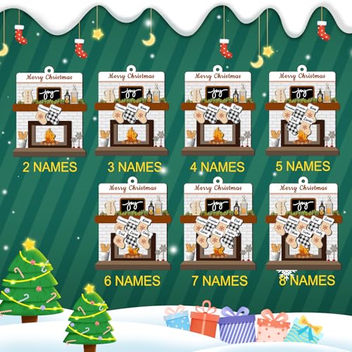 Wooden Christmas Ornament with Name Picture Y861