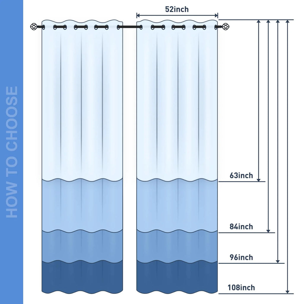 52" x 84" Blackout Curtains 2 Panel Set K215942