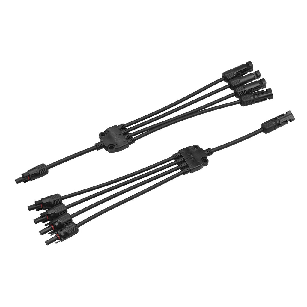 4-Way Solar Cable Connector Self-locking IP67 Waterproof 12AWG F2642