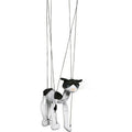 16 In. Black White Marionette Puppet J3991