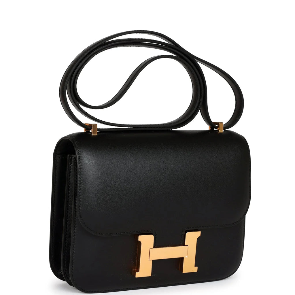 Black Veau Monsieur Rose Gold Hardware Bag R2213