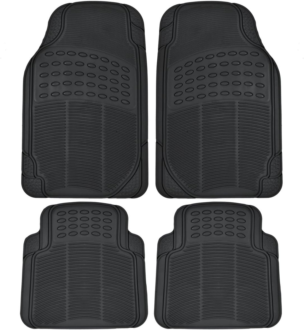 Heavy Duty 4pc Front & Rear Rubber Floor Mats J660254