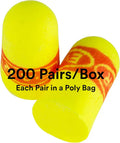 Uncorded Disposable Foam Ear Plugs 200 Pairs I96404
