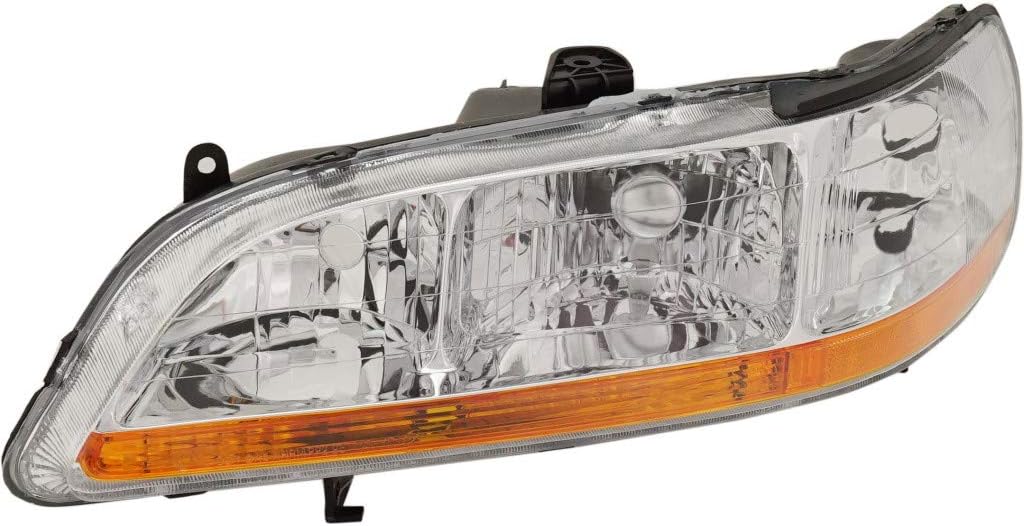 For Honda Accord Headlight 2001 2002 Driver Side Lens and Housing Pack of 2 W28356