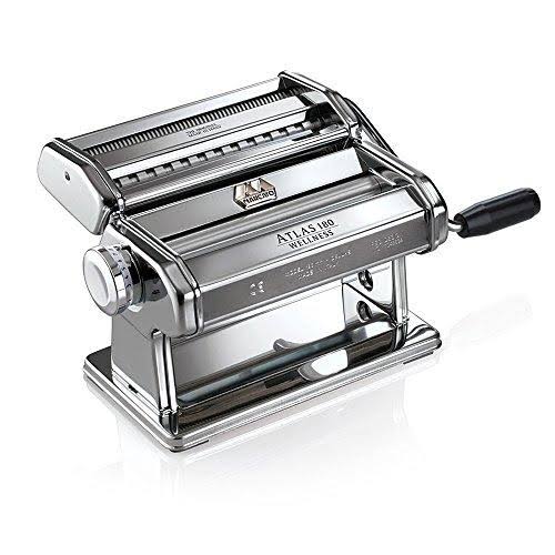 Manual Pasta Machine with 180 mm Sheet, Chrome Steel, Silver R148359