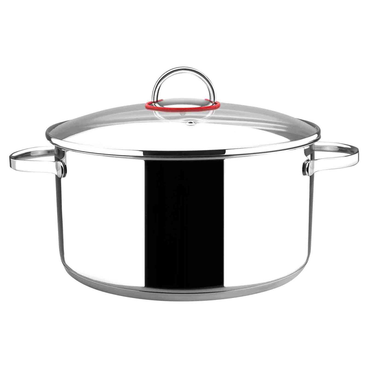 Stainless Steel 6-Quarts Stockpot with Glass Lid F7860
