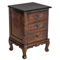 Carved 3 Drawer Accent Chest D851