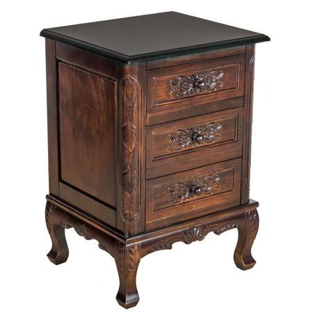Carved 3 Drawer Accent Chest D851