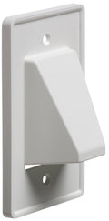 White 1-Gang Recessed Low Voltage Cable Plate Z121979