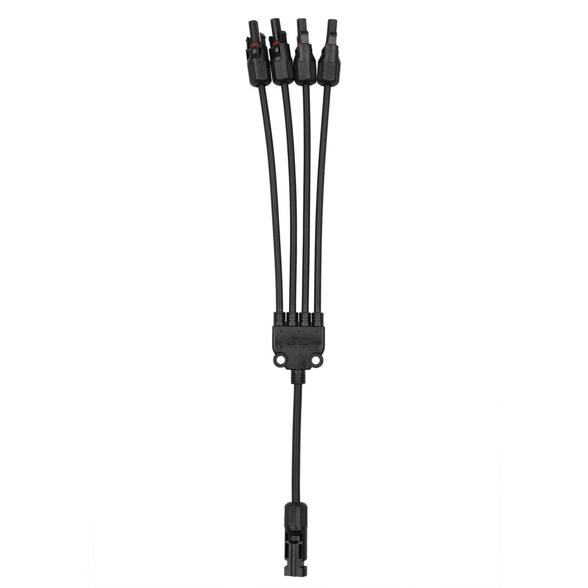 4-Way Solar Cable Connector Self-locking IP67 Waterproof 12AWG F2642