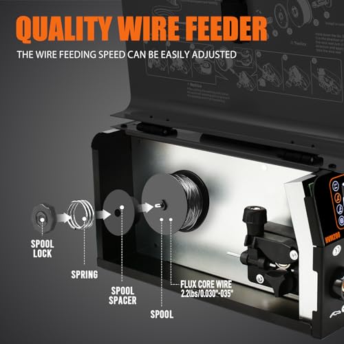 200A MIG Welder 3 in 1 Gasless MIG/Lift TIG/Stick Welding Machine Portable IGBT Inverter E406493