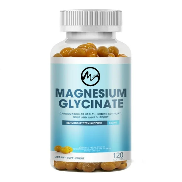 Magnesium Glycinate Capsules 500mg with Vitamin D3 & Zinc, 120 Capsules B288